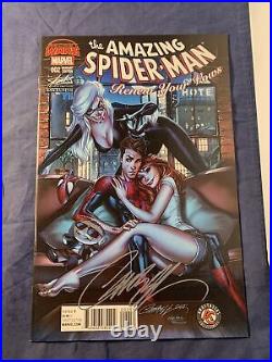 Amazing Spiderman Renew Your Vows #2 Variant Set Signed By J Scott Campbell COA
