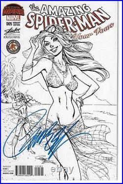 Amazing Spiderman Renew Your Vows #5 Variant Set Signed By J Scott Campbell COA