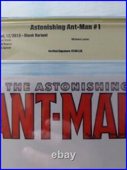 Astonishing Ant-Man #1 CBCS 9.8 SS STAN LEE signed by Stan Lee ironically LARGE
