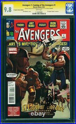 Avengers #1 CGC 9.8 SS signed Stan Lee & Romita Jr El Capitan premiere exclusive