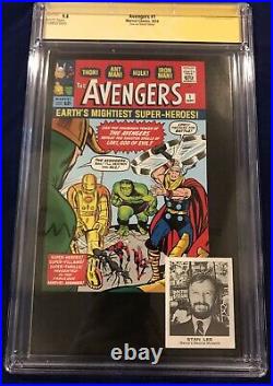 Avengers #1 Campbell SKETCH Variant CGC Signature Series 9.8 Signed by Stan Lee