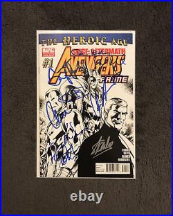 Avengers #1 Signed x9 Autographed Stan Lee, Chris Hemsworth, +7 Celebrity Auth