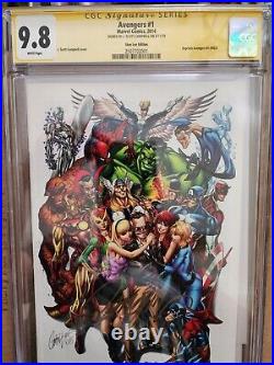 Avengers 1 Stan Lee Virgin Variant CGC 9.8 SS NM/M SIGNED JSC Campbell SDCC RARE