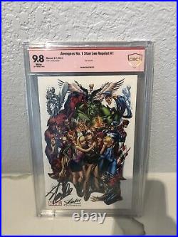 Avengers #1 Variant Colored Signed By Stan Lee Cbcs 9.8 Campbell Spider-man Sdcc