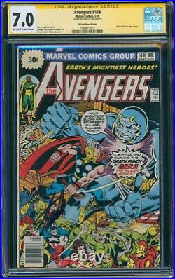 Avengers #149 (Marvel, 1976) CGC 7.0 PRICE VARIANT Stan Lee Sig