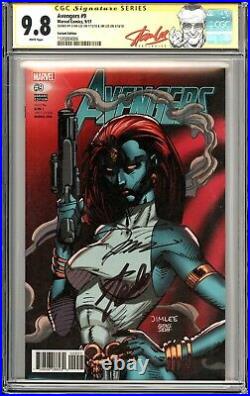 Avengers #9 Trading Card Variant Signed Stan Lee & Jim Lee CGC 9.8 SS Red Label