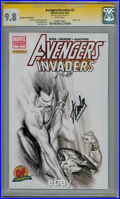 Avengers Invaders #3 Alex Ross Variant Cgc 9.8 Signature Series Signed Stan Lee