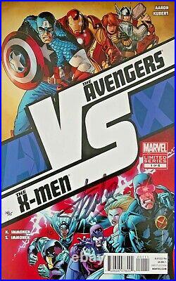 Avengers Vs. X-men #1 Adam Kubert Variant Signed By Stan Lee With Coa Nm