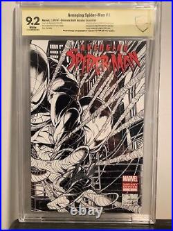 Avenging Spider-Man 1 CBCS 9.2 Signed by Stan Lee & Quesada