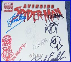 Avenging Spider-man #1signed & Sketchedstan Leebagleyolazabaromita Jrcoa