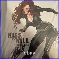 BLACK WIDOW KISS OR KILL #6 Campbell Variant SS CGC 9.8 Signed by Stan Lee