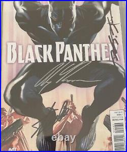 Black Panther #1 (2016) Ross Variant CBCS 9.6 Signed by Stan Lee & Alex Ross