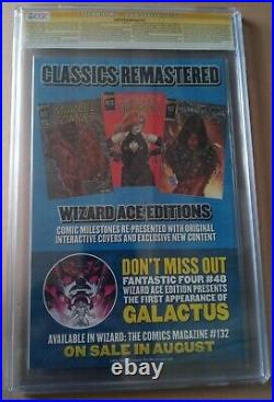 CGC 9.4-SS STAN LEE Auto/Signed on 9/11/15! Wizard Ace EditionAVENGERS #4 L@@K