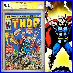 CGC 9.4 SS Thor #247 30 Cent Price Variant signed by Stan Lee 1976 White Pages