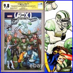 CGC 9.8 SS Avengers vs. X-Men #12 Variant signed Lee, Aaron, Kubert, Hickman +5