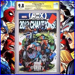 CGC 9.8 SS Avengers vs. X-Men #12 Variant signed Lee, Aaron, Kubert, Hickman +6