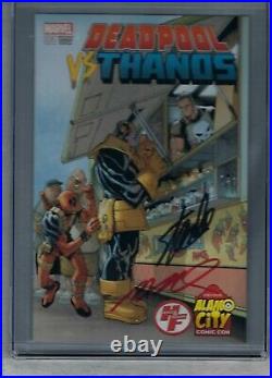CGC 9.8-SS STAN LEE Auto/Signed on 9/11/15! DEADPOOL vs THANOS #1, H&F Exclusive