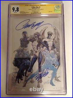 CGC 9.8 SS X-Men Blue #1 Variant signed by Stan Lee & J. Scott Campbell