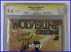 CGC Graded 9.6 Wolverine Origins No. 10, Variant 2007, Signed, Remarked Stan Lee