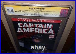 CGC SS 9.4 Captain America #25 Death Variant Signed Stan Lee Cassidy Epting Rare