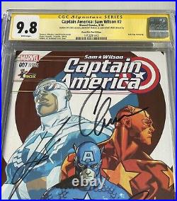 CGC Signature Series 9.8 Captain America Sam Wilson 7 Signed by Chris Evans Auto