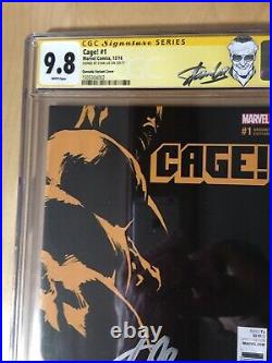 Cage! #1 Joe Quesada Variant CCG 9.8 Signed By Stan Lee