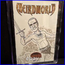 Cal Slayton Signed & Sketch Stan Lee Weirdworld 1 9.8 CGC 001 Variant Edition