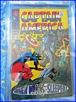 Captain America #101 Signed by Sebastian Stan CGC 6.0 May 1968 Marvel