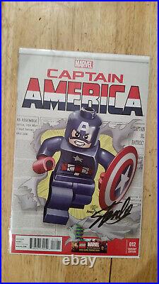 Captain America 12 Lego Variant Signed Stan Lee