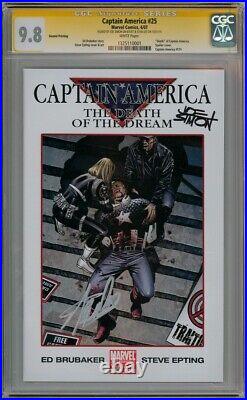 Captain America #25 2nd Print Cgc 9.8 Signature Series Signed Stan Lee Joe Simon