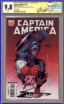 Captain America #25B McGuinness Variant CGC 9.8 SS Lee/Brubaker 2007 0936544010