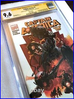 Captain America #6 Cgc Ss 9.6 Signed+inscribed Sebastian Stan 1st Winter Soldier