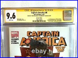 Captain America #6 Cgc Ss 9.6 Signed+inscribed Sebastian Stan 1st Winter Soldier