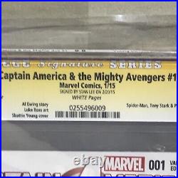 Captain America And The Mighty Avengers #1 Skottie Young Variant Signed Stan Lee