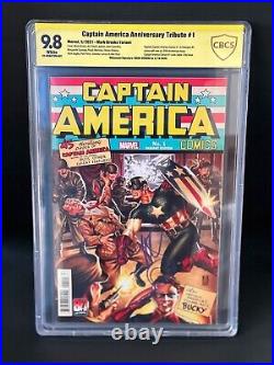 Captain America Anniversary Tribute #1 Signed Brooks Variant CBCS 9.8 Marvel