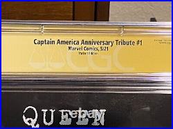 Captain America Anniversary Tribute #1 Signed Brooks Variant CGC SS 9.0 Marvel