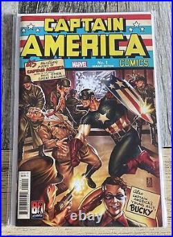 Captain America Anniversary Tribute #1 Signed Brooks Variant CGC SS 9.8 Marvel