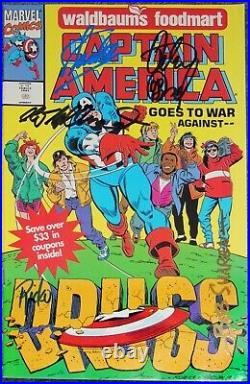 Captain America Goes To Warexclusivesigned Stan Leedavidwilliamsparkercoa