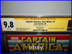 Captain America Sam Wilson #7 CGC 9.8 Variant Punching Hitler Signed STAN LEE