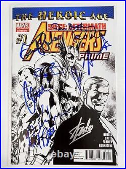 Cast Signed Avengers 1 Comic Stan Lee Capt America Hulk Thor Loki Vision Hawkeye