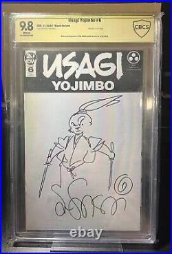 Cbcs 9.8 Usagi Yojimbo #6 Sketched & Signed Stan Sakai
