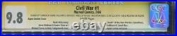 Civil War #1 Aspen Variant CGC Graded 9.8 SS Stan Lee+5 Aspen Variant Cover