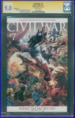 Civil War 7 CGC SS 9.0 Stan Lee Captain America vs Iron Man 1/07 Turner Variant