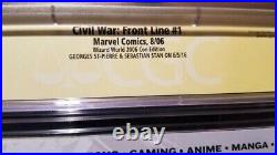 Civil War Front Line 1 CGC 9.8 Wizard Variant Signed 11X by LEE, TURNER & Cast