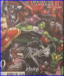Civil War II #0 CGC 9.8 SS Humberto Ramos Signed Variant Stan Lee Collectibles