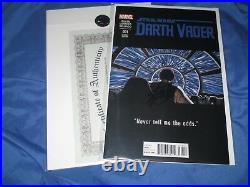 DARTH VADER #1 Signed by Stan Lee withCOA Marvel Comics Star Wars VARIANT