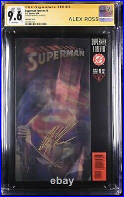 DC Superman Forever Lenticular Variant CGC SS 9.6 Signed Alex Ross