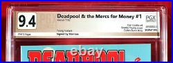 DEADPOOL & Mercs for Money #1 PGX 9.4 NM Young Variant Signed By STAN LEE +CGC