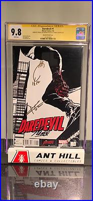 Daredevil #1 (2016) CGC SS 9.8 Signed by Stan Lee Charlie Cox and Joe Quesada