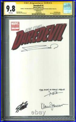Daredevil 1 CGC 9.8 SS blank variant signed Stan Lee, Frank Miller, Janson, Cox